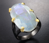Серебряное кольцо с лунным камнем 16,91 карата
