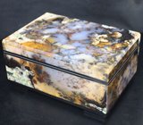 Шкатулка для украшений из дендритического агата и долерита