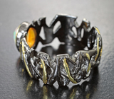 Серебряное кольцо с кристаллическим эфоипским опалом Серебро 925