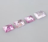 Набор из 4 розовых сапфиров 1,01 карата