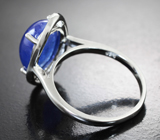 Эффетное серебряное кольцо с крупным танзанитом Серебро 925