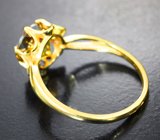 Золотое кольцо с ярко-желтым цирконом 3,4 карата Золото