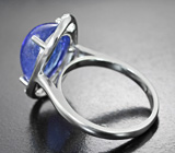Эффектное cеребряное кольцо с крупным танзанитом Серебро 925