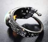 Серебряное кольцо с кристаллическим эфиопским опалом 1,39 карата Серебро 925