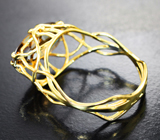 Золотое кольцо с чистейшим крупным цирконом 5,65 карата Золото