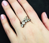 Оригинальное cеребряное кольцо с топазами Серебро 925