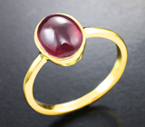 Золотое кольцо с рубином 3,14 карата Золото