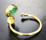Разъемное золотое кольцо с уральскими изумрудами 2,07 карата и бриллиантами Золото