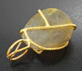 Золотой кулон с «золотым» рутиловым кварцем 26,01 карата Золото