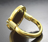 Кольцо с камеей из полихромного агата 6,47 карата Золото