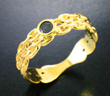 Золотое кольцо с насыщенным уральским александритом 0,2 карата