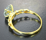 Кольцо с муассанитом 1,82 карата и бриллиантами Золото