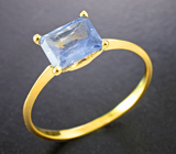 Золотое кольцо с васильковым сапфиром 1,57 карата Золото