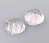 Пара чистейших морганитов 0,52 карата 