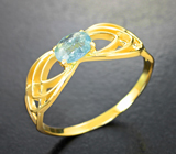 Золотое кольцо с параиба турмалином 0,23 карата Золото