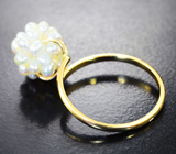 Золотое кольцо с жемчугом 4,69 карата Золото