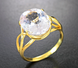 Золотое кольцо с пастельно-розовым морганитом 4,97 карата Золото