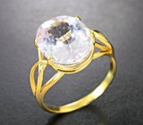 Золотое кольцо с пастельно-розовым морганитом 4,97 карата