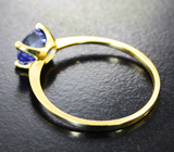 Золотое кольцо с чистейшим танзанитом 1,42 карата Золото