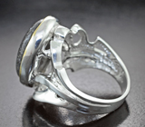Серебряное кольцо с авантюрином 11,91 карата Серебро 925