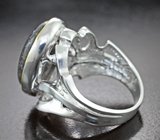 Серебряное кольцо с авантюрином 11,91 карата
