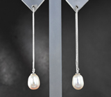 Серебряные серьги с жемчугом