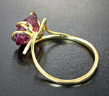 Золотое кольцо с насыщенным рубеллитом турмалином 4,15 карата