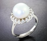 Серебряное кольцо с жемчужиной