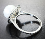 Серебряное кольцо с жемчужиной Серебро 925