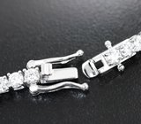 Серебряный браслет с бесцветными муассанитами 5,27 карата Серебро 925