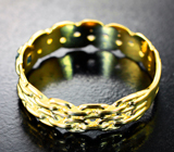 Золотое кольцо с уральским александритом высокой чистоты 0,15 карата Золото