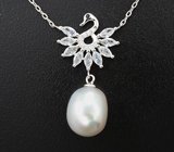 Серебряное колье с жемчугом Серебро 925