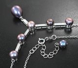 Серебряный комплект с жемчугом Серебро 925