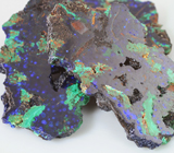 Набор из 3 азурмалахитов 122,87 карата 