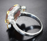 Серебряное кольцо с полихромным сапфиром 11,55 карата Серебро 925