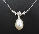 Серебряное колье с жемчугом
