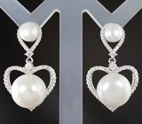 Серебряный комплект с жемчугом Серебро 925