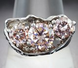 Кольцо с розовыми бриллиантами 3,24 карата