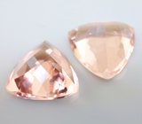 Пара чистейших морганитов 8,81 карата