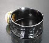 Серебярное кольцо с кристаллическим эфиопским опалом