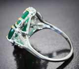 Серебряное кольцо с хризопразом Серебро 925