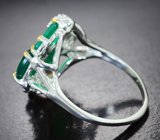 Серебряное кольцо с хризопразом