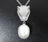 Серебряное колье с жемчугом