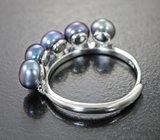 Серебряное кольцо с цветным жемчугом