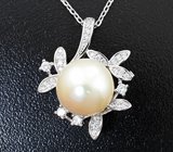 Серебряное колье с жемчугом