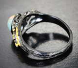 Серебряное кольцо с кристаллическим эфиопским опалом Серебро 925