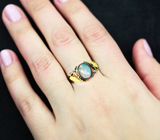 Серебряное кольцо с кристаллическим эфиопским опалом Серебро 925