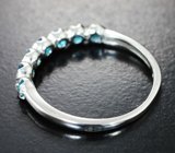 Стильное серебряное кольцо с «неоновыми» апатитами Серебро 925