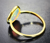 Золотое кольцо с ограненным эфиопским опалом авторской огранки 1,45 карата Золото