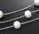 Серебряное колье с жемчугом Серебро 925